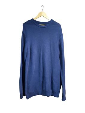 Pact Sweater Men's XL Navy Blue Organic Cotton Crew Pullover Cozy